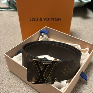 Size 40 brand new LV belt with gold hardware